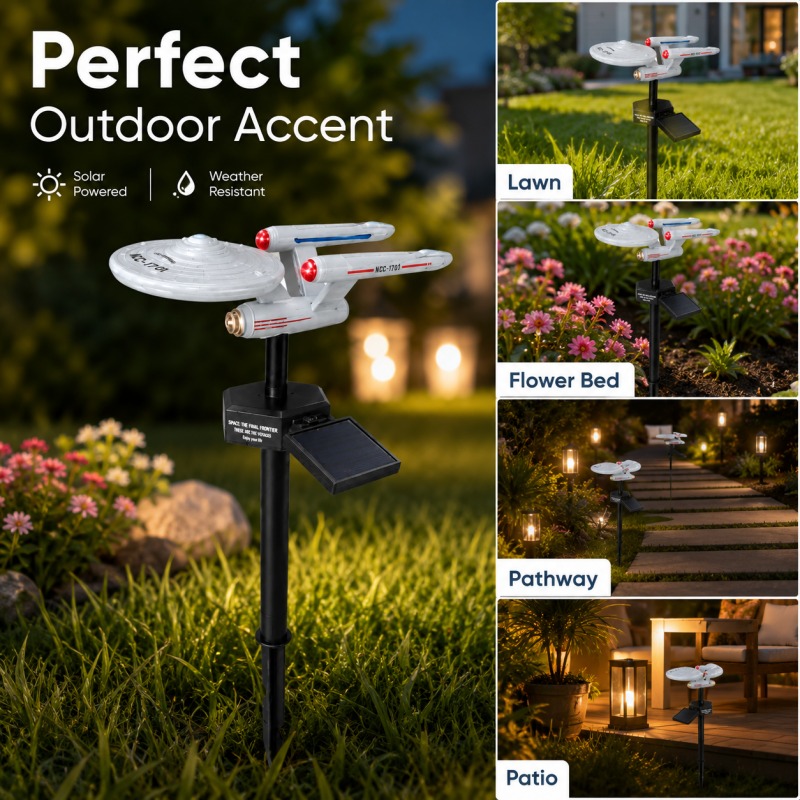 Smart Garden Lighting System - مصباح حديقة شمسي على شكل سفينة