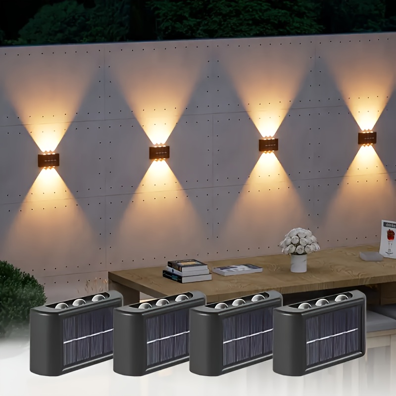Smart Garden Lighting System - مصباح جداري شمسي LED خارجي مقاوم