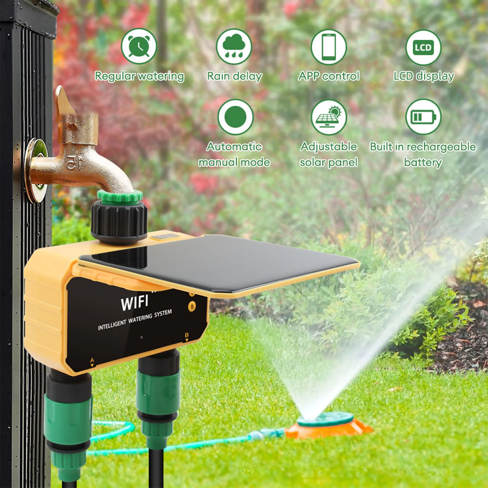 Smart Garden Is - مؤقت ري ذكي يعمل بالطاقة الشمسية