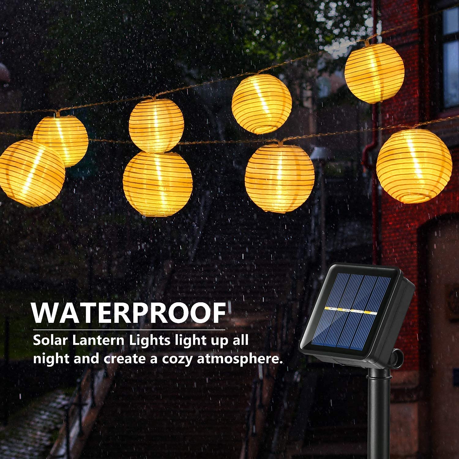 فانوس مضاد للماء سلسلة الشمسية - مراجعة Smart Garden Lighting System وسعره