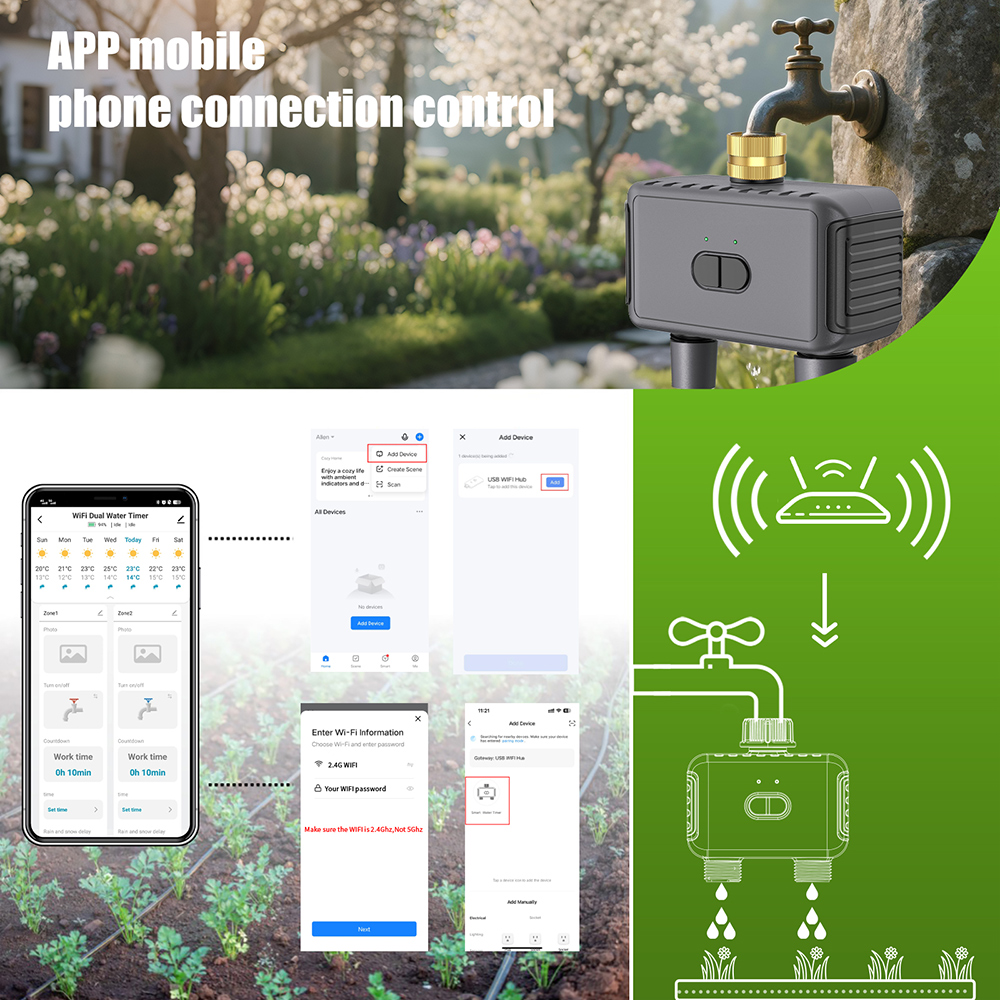 Tuya WiFi مؤقت للمياه الذكية 2 - مراجعة Smart Garden Keeper وسعره
