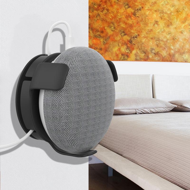 حامل مخرج مثبت على الحائط لإدا - مراجعة Google Speaker Nest Audio وسعره