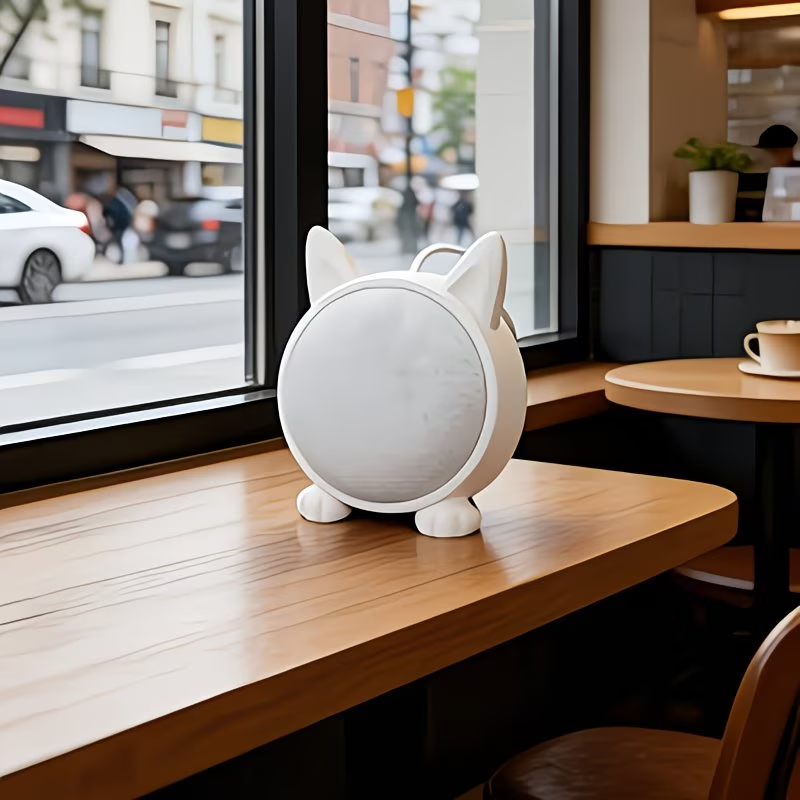 حامل حماية على شكل قطة، متوافق - مراجعة Google Speaker Nest Audio وسعره