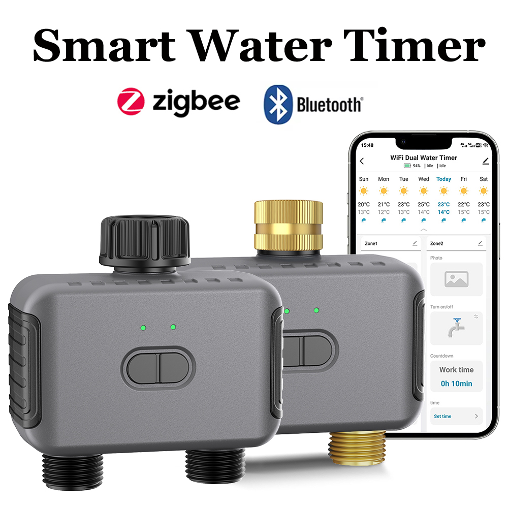 تويا مؤقت مياه ذكي زيجبي/BT وح - مراجعة Smart Garden Sprinkler System وسعره