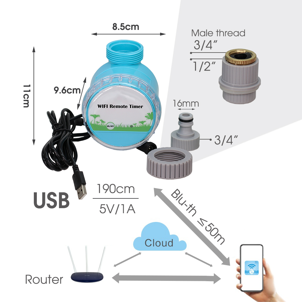 30-50 متر حديقة ذكية نظام الري - مراجعة Smart Garden Sprinkler System وسعره