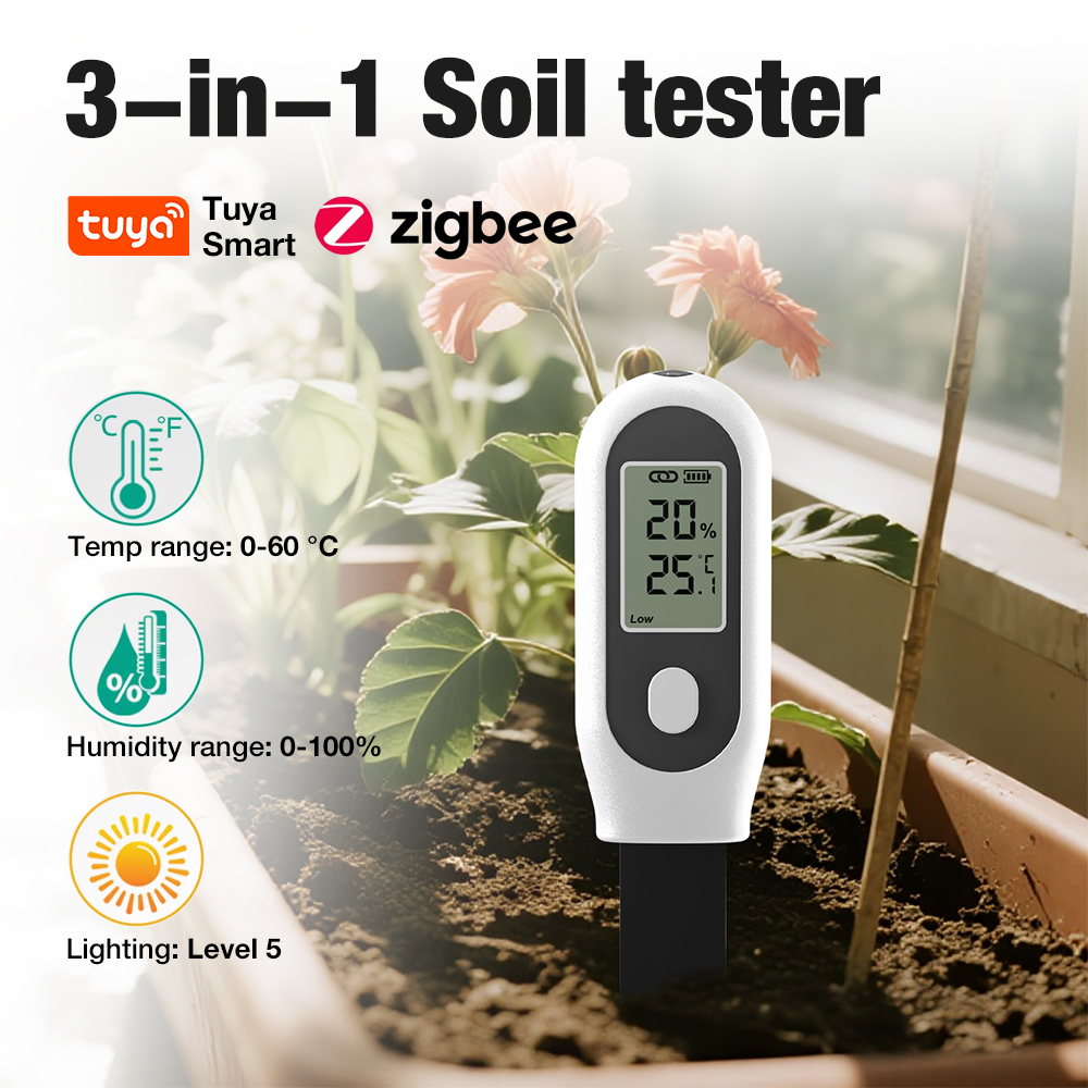 جهاز اختبار التربة 3 في 1 ذكي  - مراجعة Smart Garden Zigbee وسعره