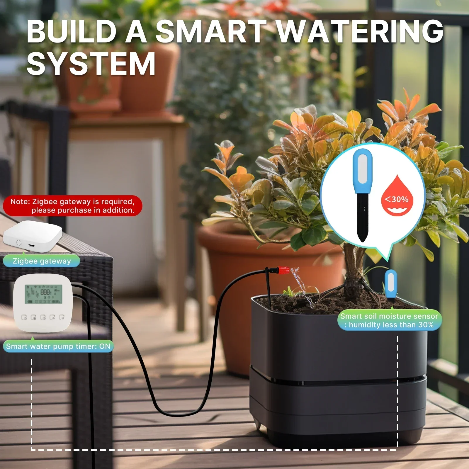 مقياس درجة حرارة التربة ZigBee - مراجعة Smart Garden Zigbee وسعره