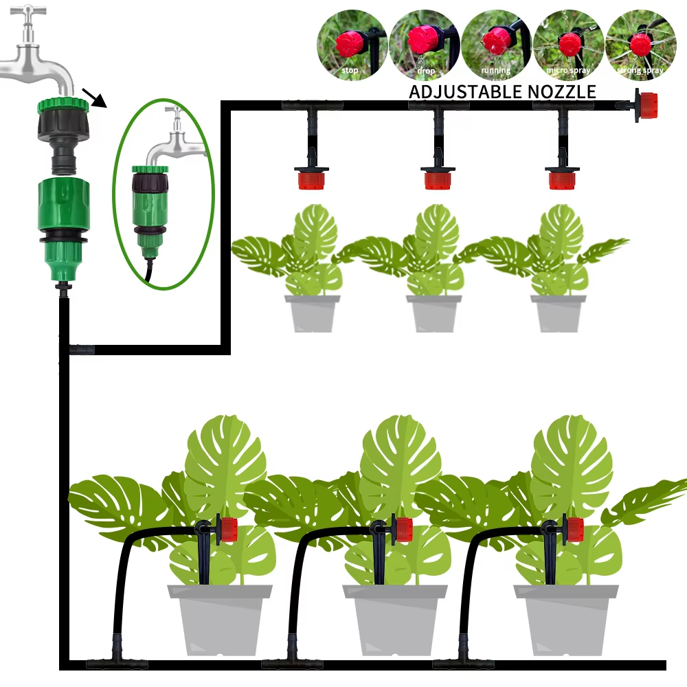 حديقة الري بالتنقيط التلقائي ن - مراجعة Smart Garden Sprinkler System وسعره