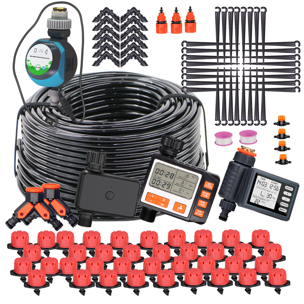 50-5 متر 1/4 ''خرطوم قابل للتع - مراجعة Smart Garden Sprinkler System وسعره