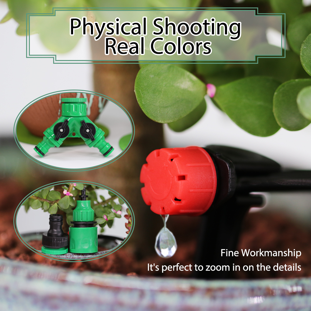 50-5 متر 1/4 ''خرطوم قابل للتع - مراجعة Smart Garden Sprinkler System وسعره