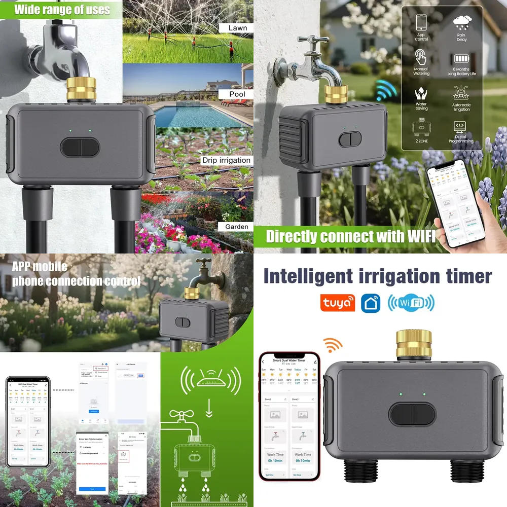 WAP01 مؤقت ري ذكي بتحكم عبر تط - مراجعة Smart Garden Is وسعره