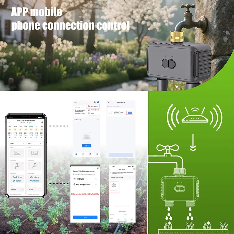 WAP01 مؤقت ري ذكي بتحكم عبر تط - مراجعة Smart Garden Is وسعره