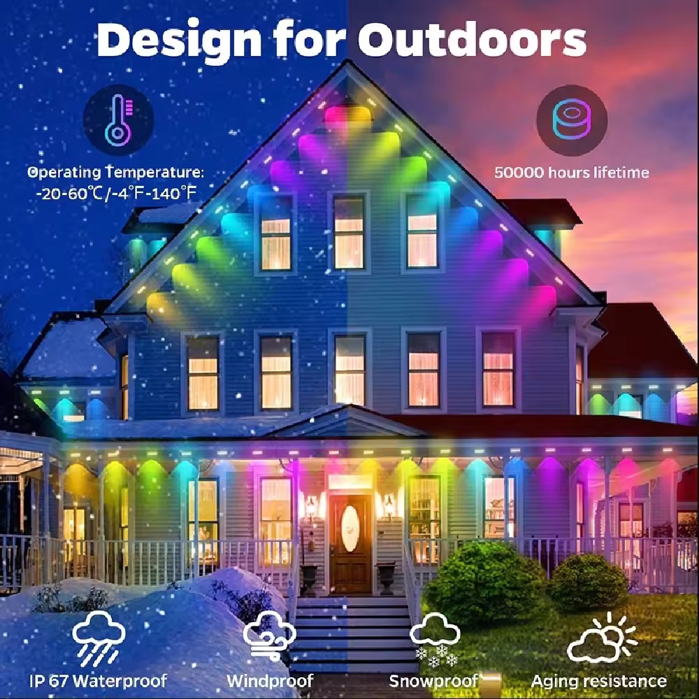 إضاءة ذكية RGBIC للحواف بطول 1 - مراجعة Smart Garden Outdoor وسعره