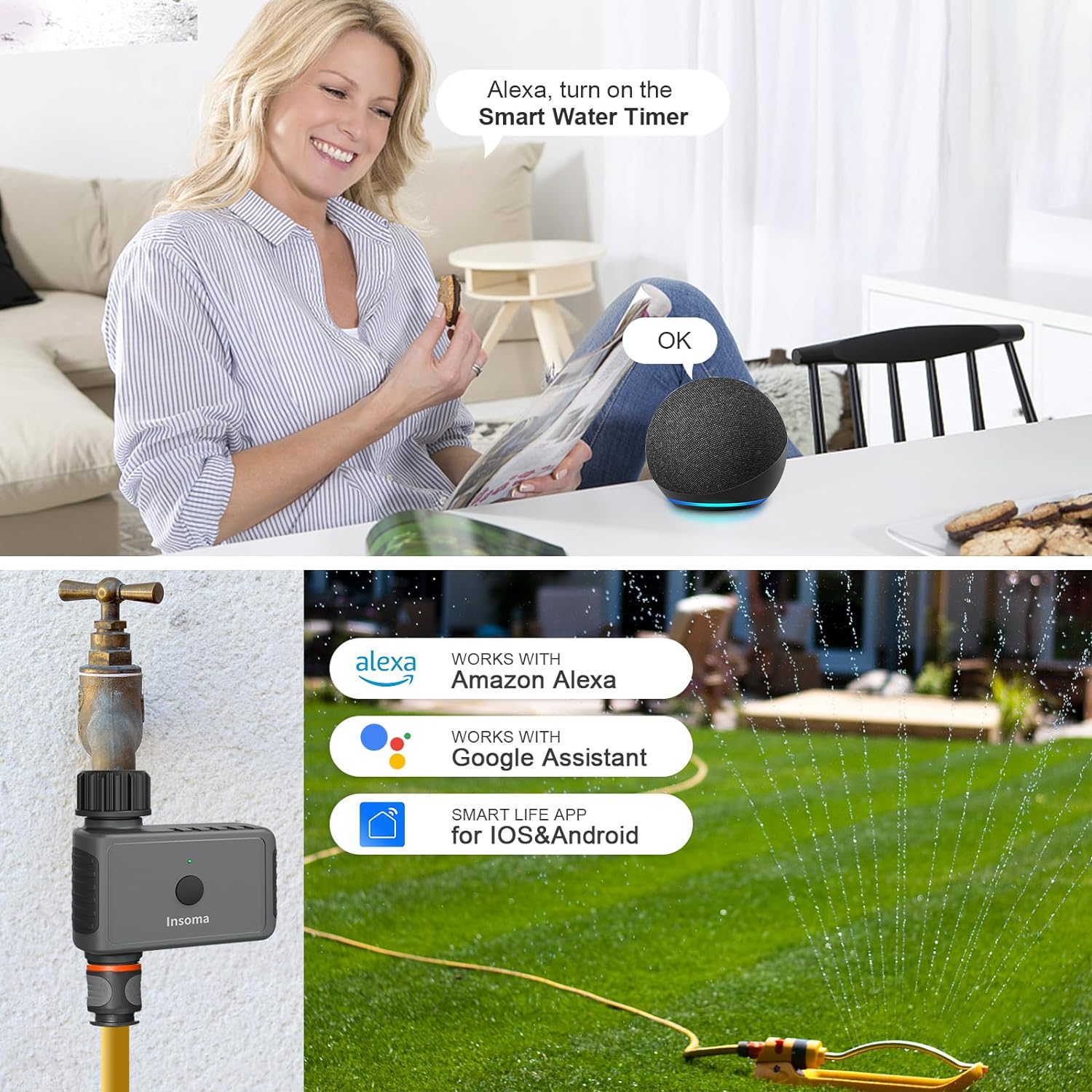 Insoma Wifi التلقائي الرش المو - مراجعة Smart Garden Keeper وسعره