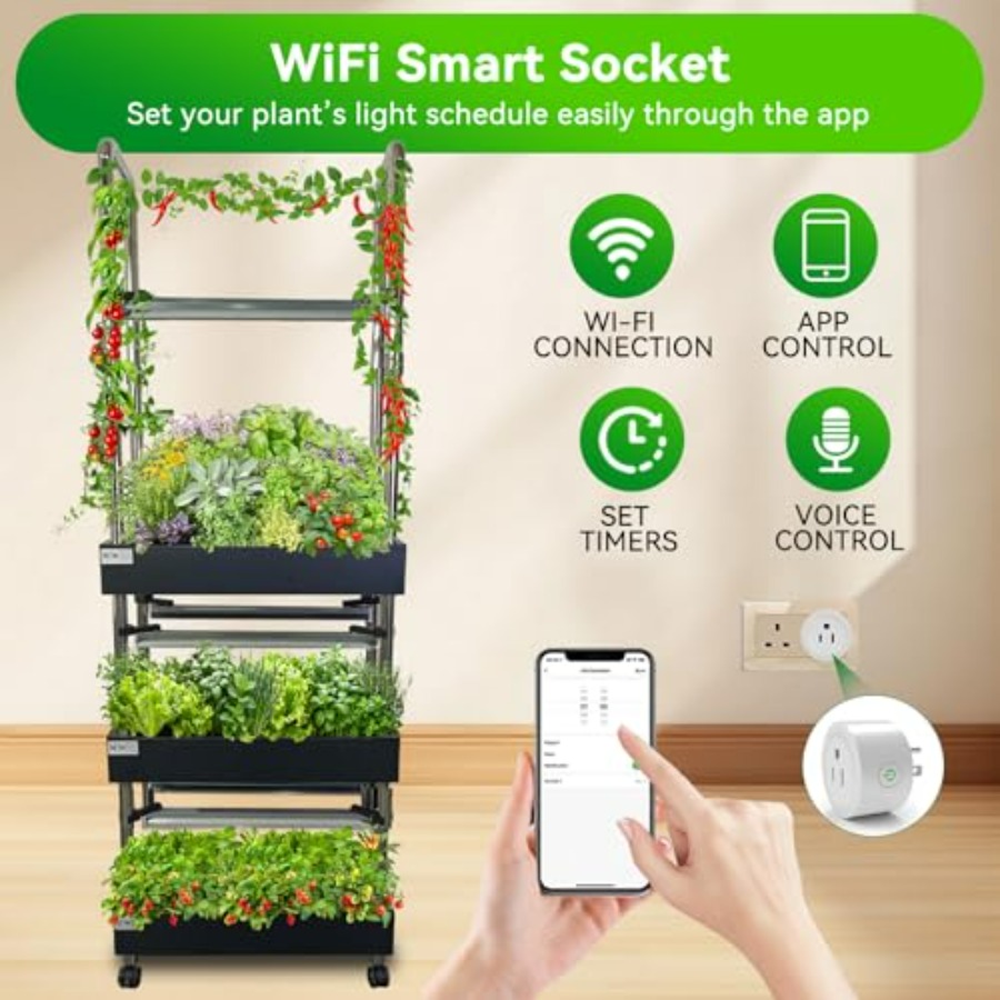 نظام زراعة مائية داخلي: حديقة  - مراجعة Smart Garden Lighting System وسعره