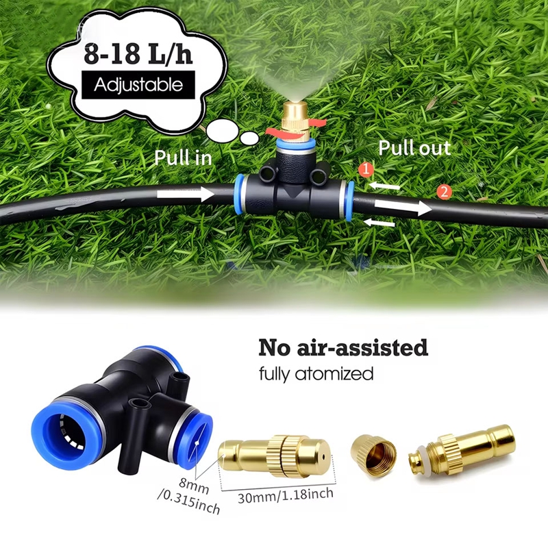 نظام تبريد بالرذاذ مع فوهات نح - مراجعة Smart Garden Sprinkler System وسعره