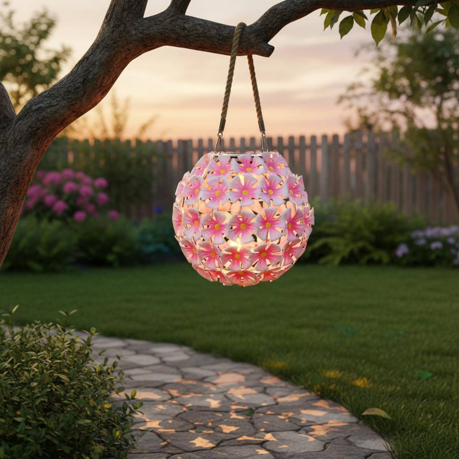 فانوس زهور معلق بإضاءة دافئة ب - مراجعة Smart Garden Lanterns وسعره