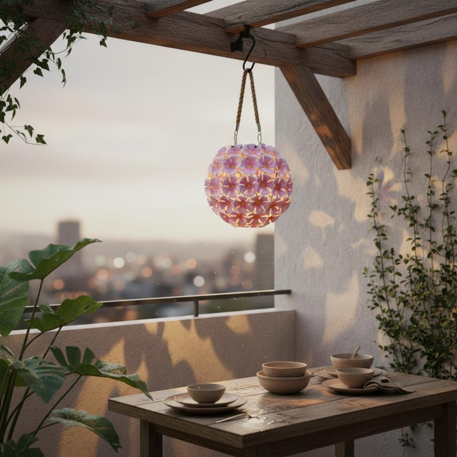 فانوس زهور معلق بإضاءة دافئة ب - مراجعة Smart Garden Lanterns وسعره