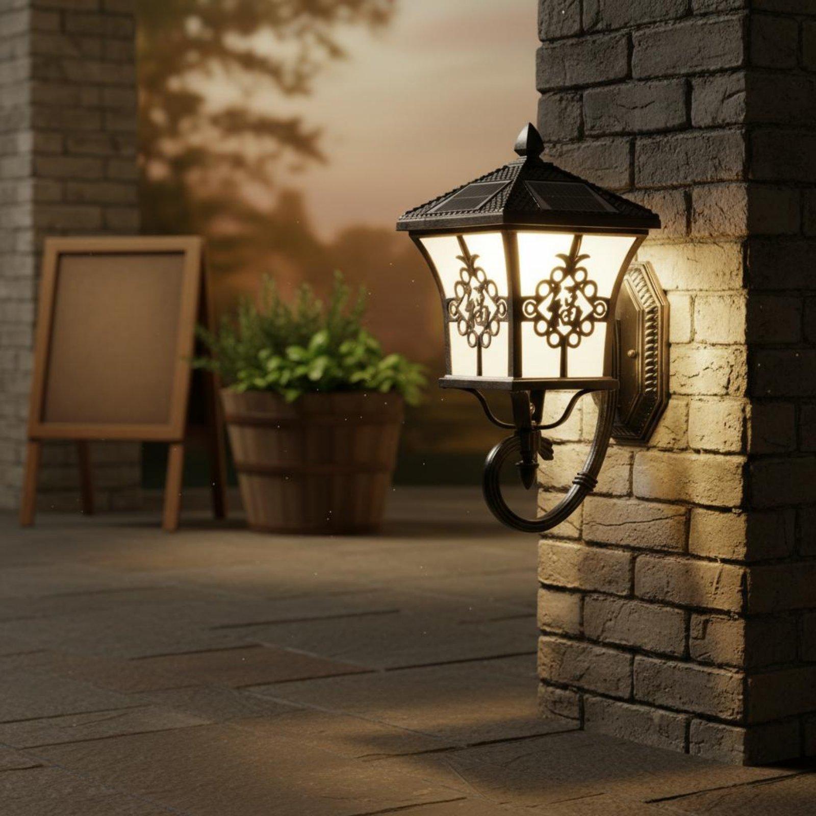 مصباح جداري شمسي ذكي، إضاءة خا - مراجعة Smart Garden Lanterns وسعره