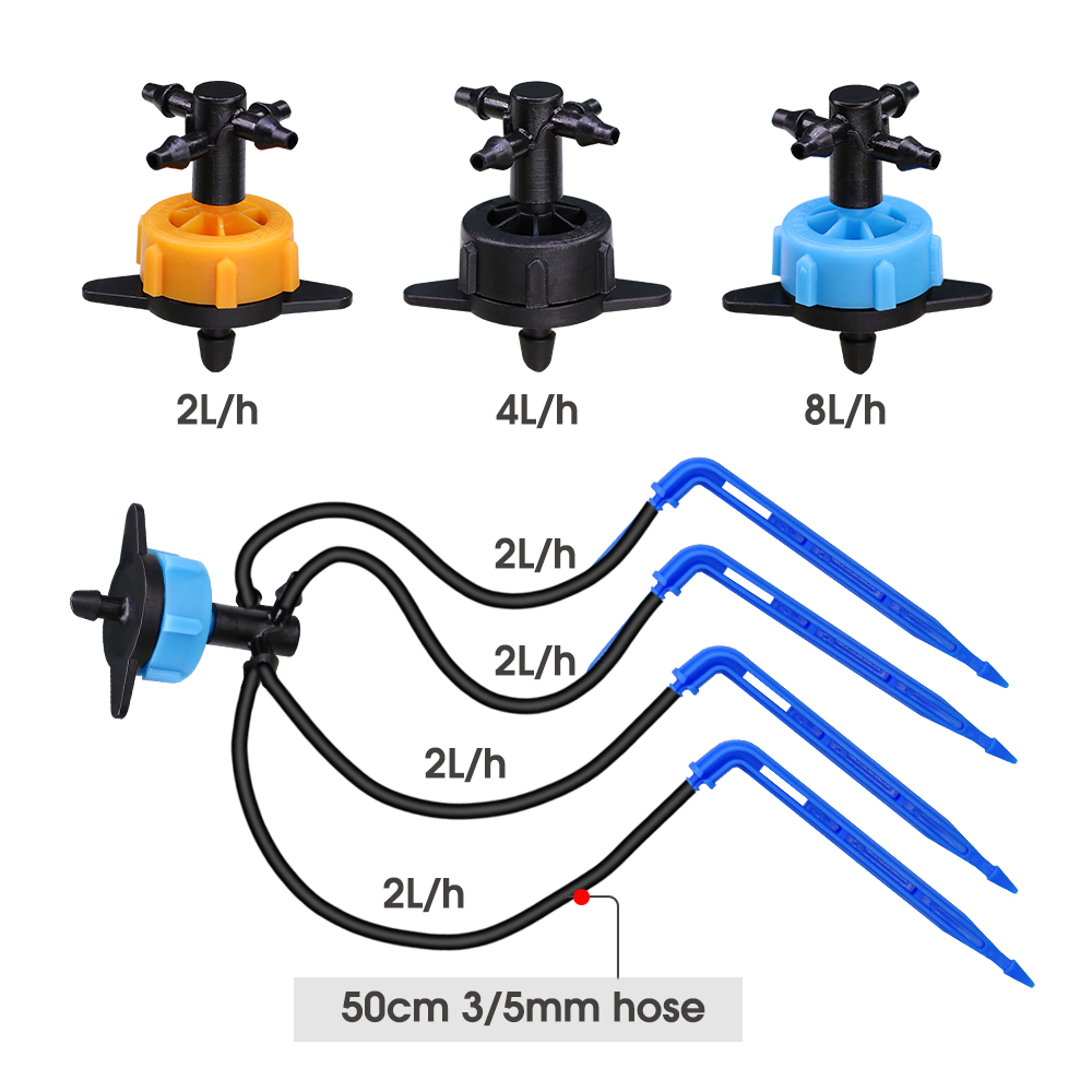 10 مجموعة 2/4/8L/H بيند السهم  - مراجعة Smart Garden Sprinkler System وسعره