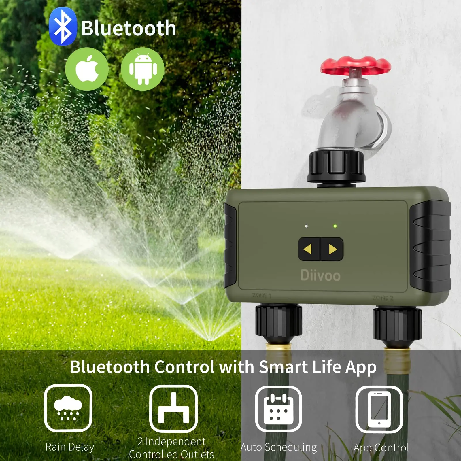 جهاز ري ذكي بتوقيت من Diivoo ي - مراجعة Smart Garden Products وسعره